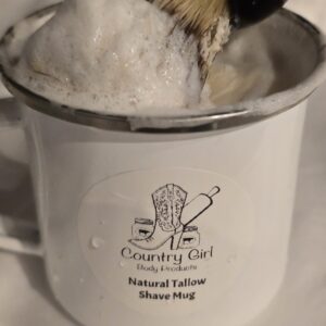 Natural Tallow Shave Mug